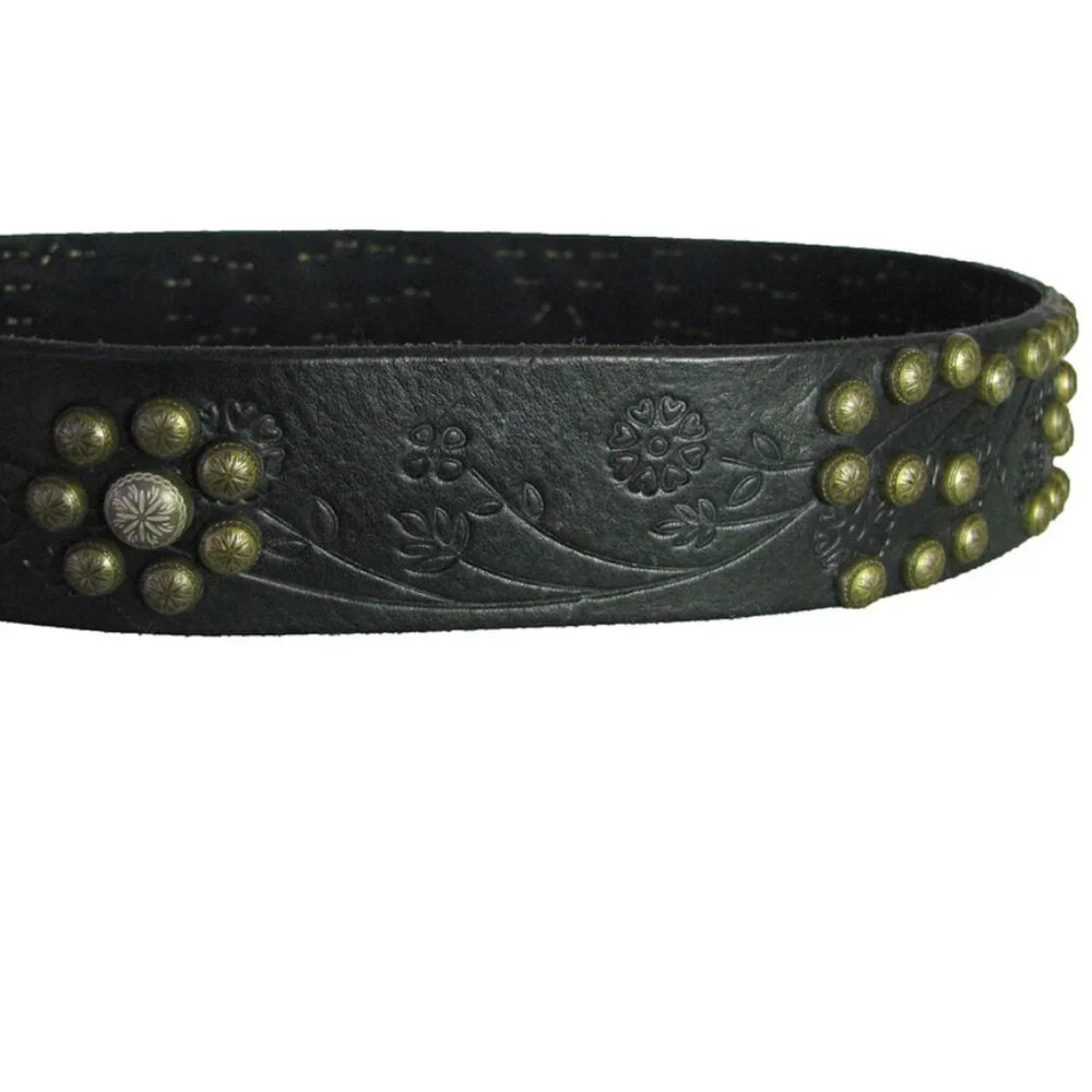 True Religion Los Angeles Studded Leather Belt